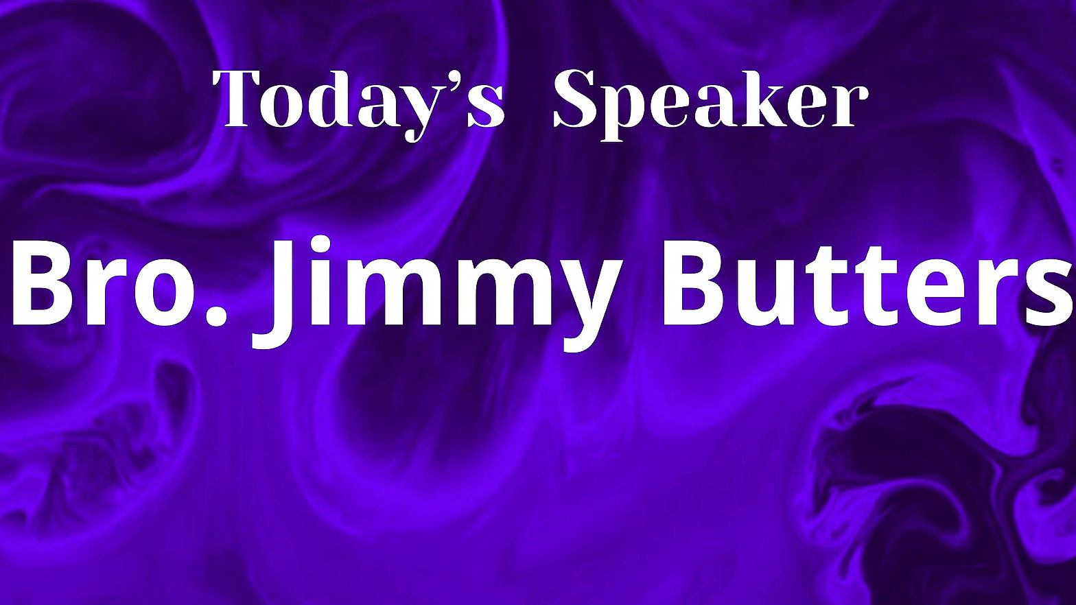 Men's Meeting with Jimmy Butters